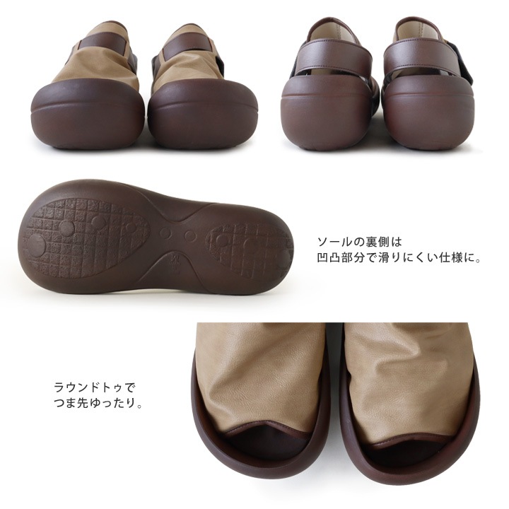 リゲッタカヌー RegettaCanoe CJBF-5179 ビッグフット サンダル メンズ ドレープ バックベルト 履きやすい 歩きやすい 父の日