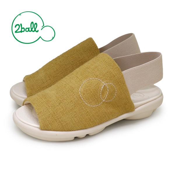 ツヴォル 2ball TB-206 バックストラップ ローヒール サンダル ツボル 履きやすい 歩きやすい 痛くない ナチュラル 麻 通気性