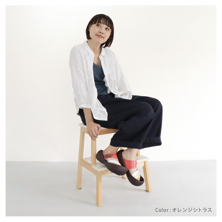 リゲッタカヌー RegettaCanoe CJBF-5148a ビッグフット レディース トリコロールサンダル 面テープ 履きやすい 歩きやすい 疲れにくい