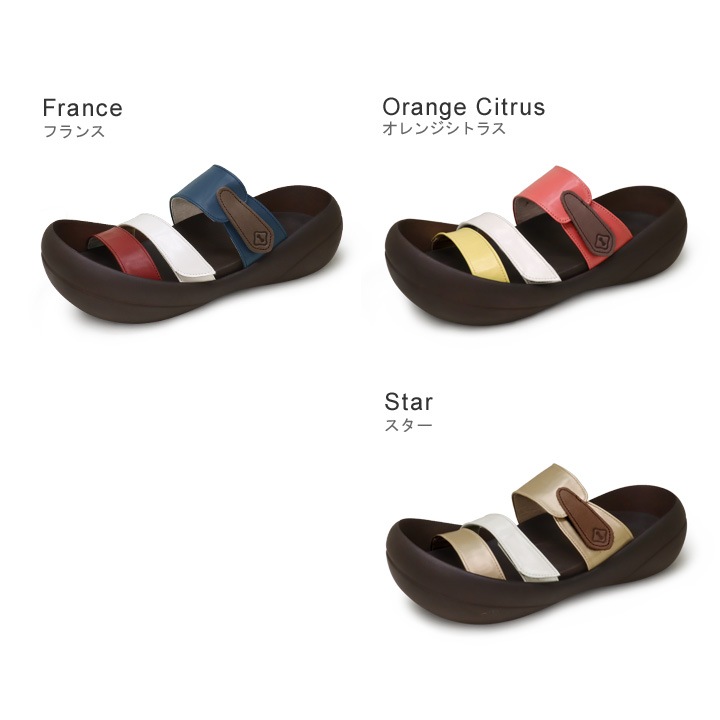 リゲッタカヌー RegettaCanoe CJBF-5148a ビッグフット レディース トリコロールサンダル 面テープ 履きやすい 歩きやすい 疲れにくい