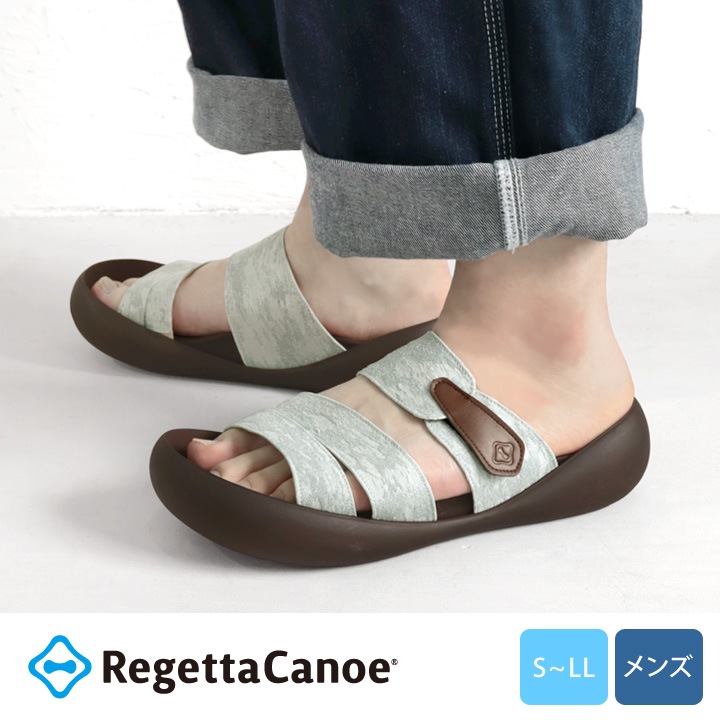 リゲッタカヌー RegettaCanoe CJMB-2512 メンズビッグフットライト ジャガード織ベルトサンダル 和風 サンダル 履きやすい 歩きやすい 父の日
