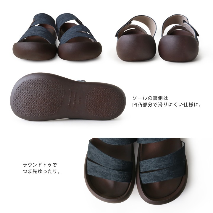 リゲッタカヌー RegettaCanoe CJMB-2512 メンズビッグフットライト ジャガード織ベルトサンダル 和風 サンダル 履きやすい 歩きやすい 父の日