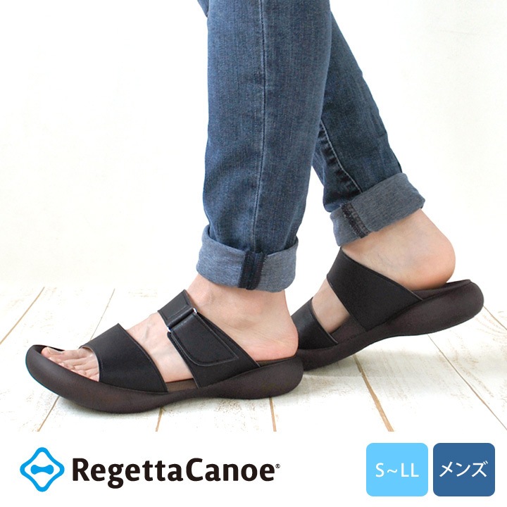 リゲッタカヌー RegettaCanoe　CJFD-5369　メンズ　フィールドソール　ベルクロサンダル