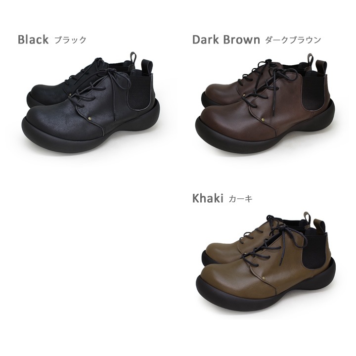 リゲッタカヌー RegettaCanoe<br>CJFS-6927 　サイドゴア レースアップブーツ　フィールドシューズ 　フィールドシューズ ハイカット　スニーカー