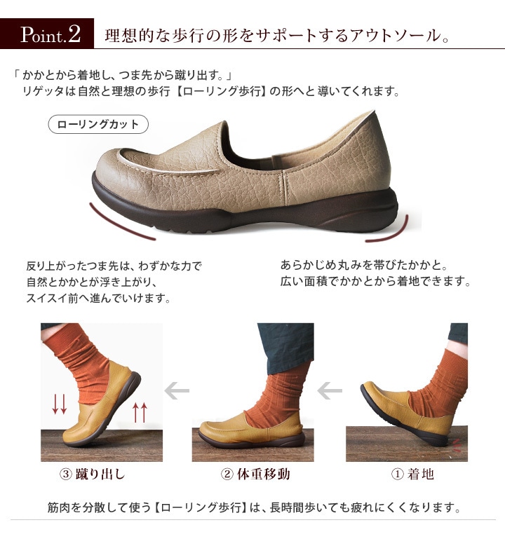 リゲッタ Re:getA R-302 ドライビングローファー ドライビングシューズ レディース