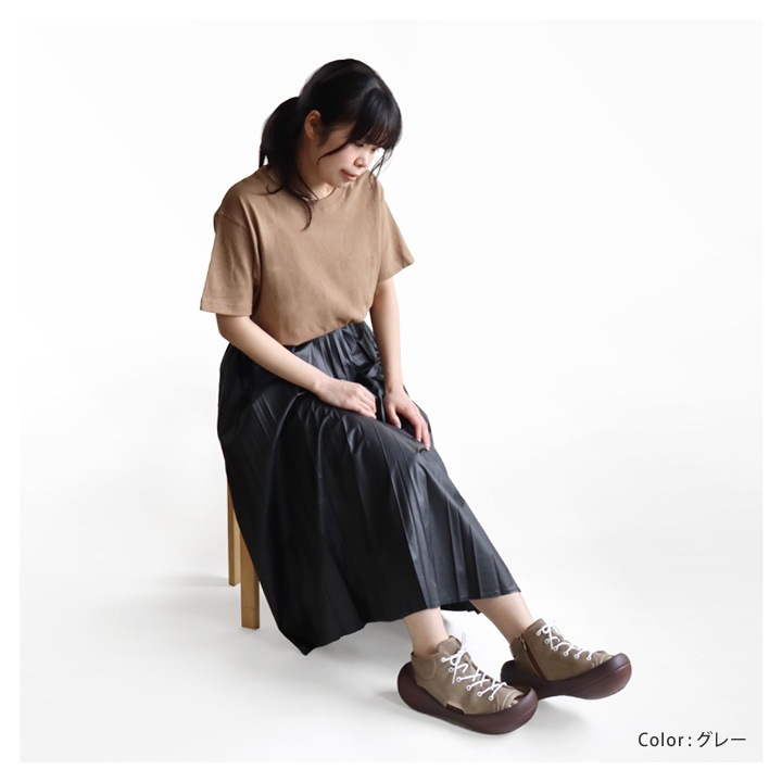 リゲッタカヌー RegettaCanoe CJBF-5200 ビッグフット レディース ブーツサンダル ファスナー レースアップ 靴紐 履きやすい 歩きやすい 疲れにくい