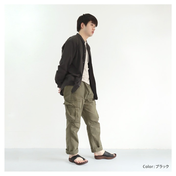 リゲッタ Re:getA <br>R-235M メンズ トングサンダル グミサンダル ベルクロ カバー 歩きやすい　履きやすい 父の日