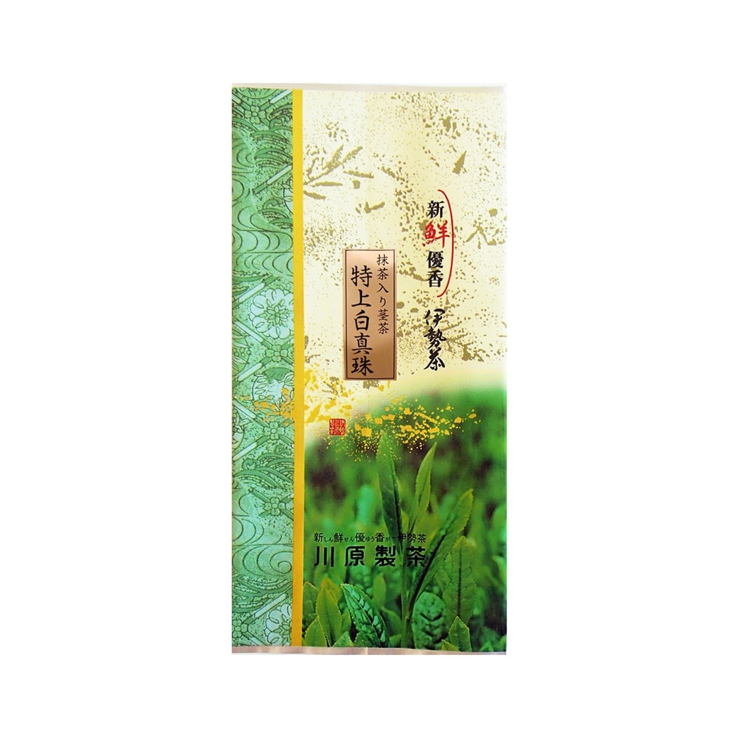 茎茶　特上白真珠(抹茶入り)80ｇ