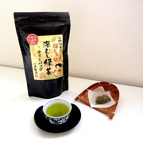 案：福喜多留　深むし緑茶ティーバッグ5ｇ×40袋