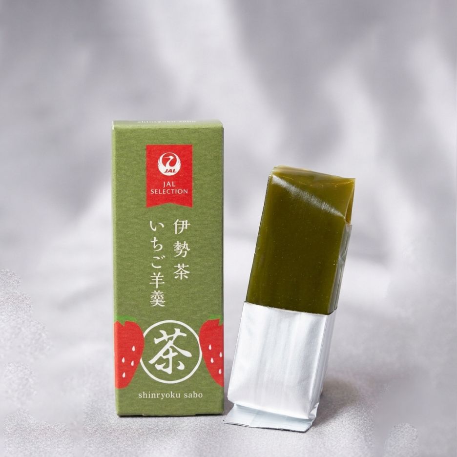 伊勢茶いちご羊羹【送料込/深緑茶房】