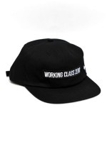 【30%OFF】 WORKING CLASS ZERO ワーキングクラスゼロ ストラップバックキャップ 帽子 Standard Logo Hat [BLK]|WCZ (Working Class Ze
