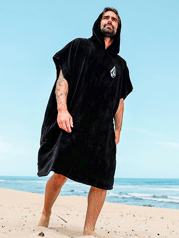 20%OFF】 VOLCOM ボルコム ビーチタオル フーデッドタオル ポンチョ ...