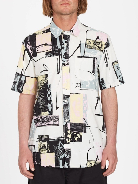 VOLCOM ボルコム メンズ 半袖シャツ A0412301 VOLCOM ENT WOVEN SS [WCG]