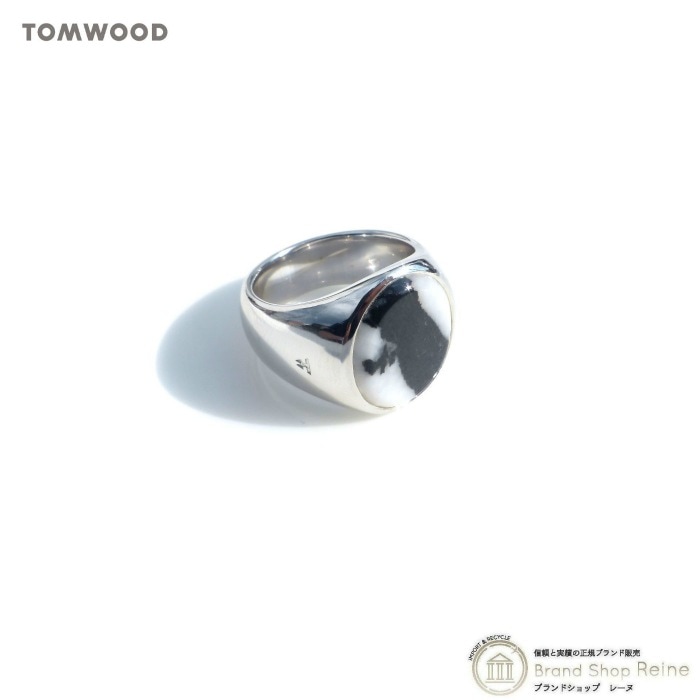 �ȥ०�å� ��TOM WOOD�� Oval Ring �����Х��� ���֥� ���㥹�ѡ� �ޡ��֥� ����С� 925 ���� #48 8�� R74HUZEB01S925�ڿ��ʡ�