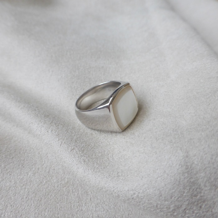 �ȥ०�å� ��TOM WOOD�� ���å���� ��� Cushion Ring �ۥ磻�ȥ�å� ����С� 925 ���� #54 14�� R74HQWHM01S925�ڿ��ʡ� 