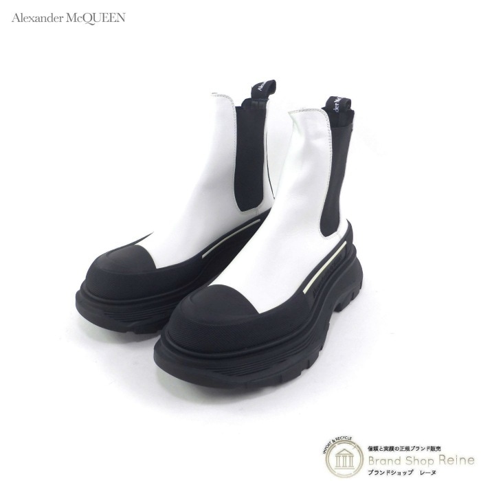 ���쥭��������ޥå������� ��Alexander McQUEEN�� �ȥ�åɥ���å� �����륷���֡��� �����ɥ��� ���硼�ȥ֡��� ��36 ��  634617 �ۥ磻�ȡߥ֥�å��ڿ���Ʊ�͡� ���