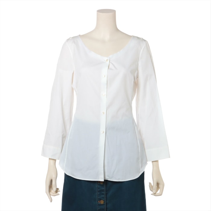 ���륵����� ��JIL SANDER�� ���åȥ� ����� �֥饦�� Ĺµ �ȥåץ� ��34 �ۥ磻�� ����������š� 