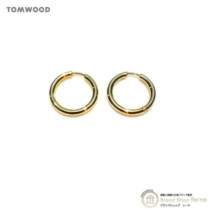 �ȥ०�å� ��TOM WOOD�� ���饷�å� �ա��� �ߥǥ����� ������� �ԥ��� Classic Hoops Ag925/9KGD ξ���� E39LMNA01S925-9k�ڿ��ʡ� 