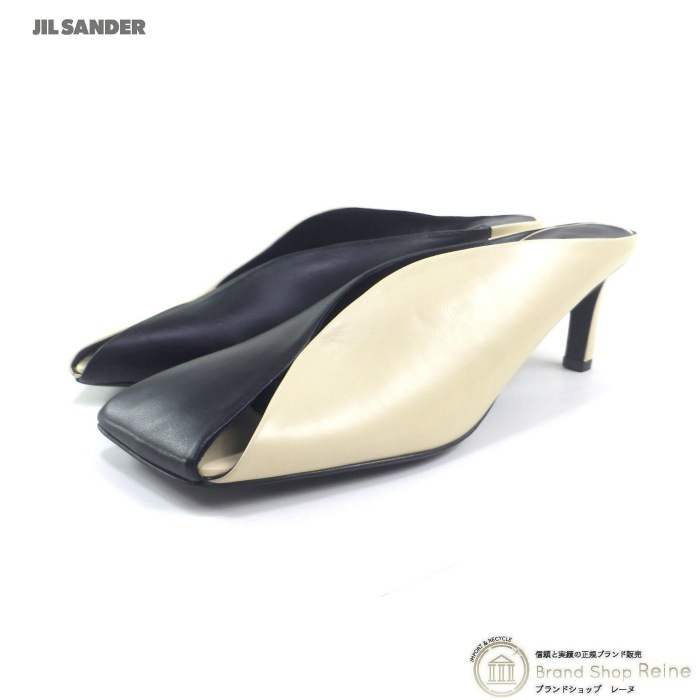 ���륵����� ��JIL SANDER�� ���������ȥ� �쥶�� �ϥ��ҡ��� �ߥ塼�� �Х����顼 J16WP0004 �֥�å��ߥۥ磻�� ��37�ڿ��ʡ�