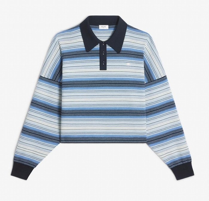 ���꡼�� ��CELINE�� �ȥꥪ��� ���ȥ饤�� �ݥ������ �ȥåץ� XS 2AO9A �饤�ȥ֥롼 ������ ��ǥ������ڿ��ʡ�