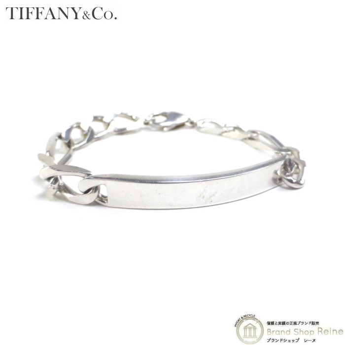 �ƥ��ե��ˡ� ��TIFFANY��CO.�� ID �ץ졼�� �С� �ե�åȥĥ����� ��󥯥������� �֥쥹��å� 925 ��ʿ 19cm ����С� ��󥺡���š�
