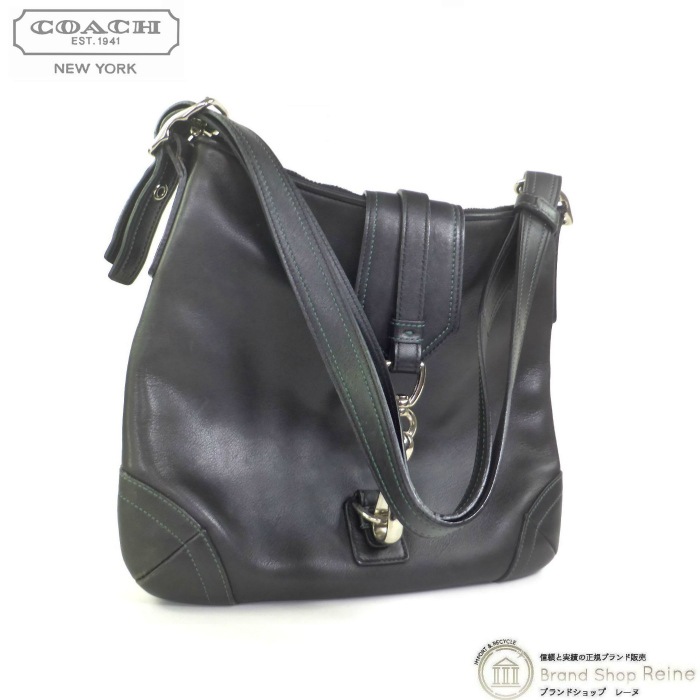 ������ ��COACH�� �եå��٥�� �쥶�� �Ф�ݤ� �������� �Хå� 8A68 �֥�å�����š�