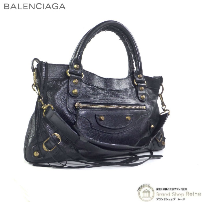 �Х�󥷥��� ��BALENCIAGA�� �����ե������� 2way �ϥ�� �������� �Хå� 103208 �֥�å�����š� 