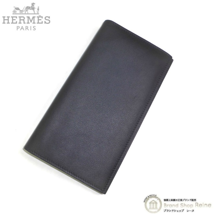 【未使用】エルメス シチズンツイルロング ヴォースイフト 二つ折り長財布 エルメス HERMES シチズン ツイル ロング シルクイン 二つ折り長