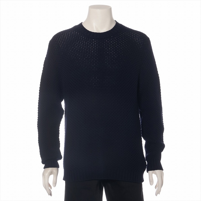 プラダ （PRADA） ウール ニット ＃52 ネイビー UMA219 トップス 長袖