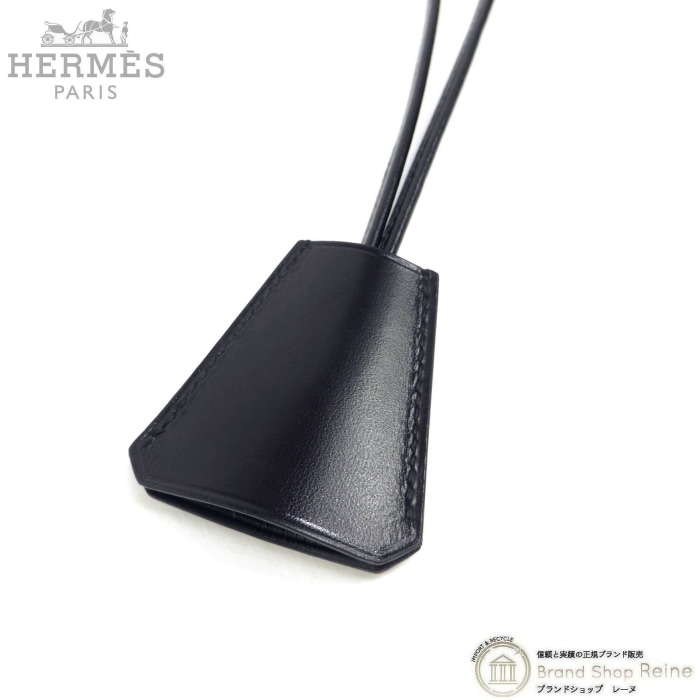 エルメス （HERMES） クロシェット ネックレス ボックスカーフ レザー