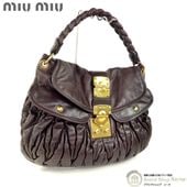 �ߥ奦�ߥ奦 ��MIUMIU�� �ޥƥ�å� 2way�ϥ�� �������� �Хå� �֥饦�����š� 