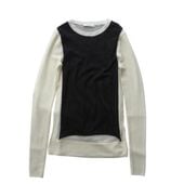 ���꡼�� ��CELINE�� ���롼�ͥå� ������ �˥å� �������� Ĺµ ���󥵥��ɥ����� �˥åȥɥå��� XS 2 3V43 �ۥ磻�ȡߥ֥�å� ������ �ե����ӡ�������š� 