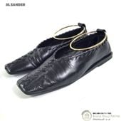 ���륵����� ��JIL SANDER�� �᥿�륢�󥯥�å��� ���������ȥ� �ѥ�ץ� JS30217A 37 1/2 �֥�å�����š� 