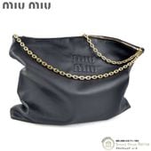 �ߥ奦�ߥ奦 ��MIUMIU�� �������� �쥶�� �������� �Хå� 5BC114 �֥�å��ڿ���Ʊ�͡� ���