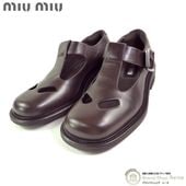 �ߥ奦�ߥ奦 ��MIUMIU�� T�С� �쥶�����塼�� �����ե��� �ѥ�ץ� �� #38 5E318E �֥饦���̤�����ʡ� ���