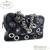 �ץ�� ��PRADA�� ��å�������å� �ѥ���� �������� ���������Хå� 1BB017 �֥�å�����š� 