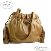 �ץ�� ��PRADA�� �ʥåѥ쥶�� ���� ���������Хå� ���ݤ� 1BG541 CARAMEL�ڿ��ʡ� 