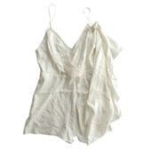 ���ꥹ�����ǥ������� ��Christian Dior�� �ݥꥨ���ƥ�ߥ��륯 ����ߥ����� ���ԡ��� �ɥ쥹 �������եǥ����� 36 �ۥ磻�� 2R1E11A6103 ����������š� 