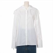 ���륵����� ��JIL SANDER�� ���åȥ� ����� �֥饦�� Ĺµ �ȥåץ� ��36 �ۥ磻�� JSPN601906 ����������š� 