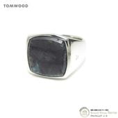 �ȥ०�å� ��TOM WOOD�� Cushion Ring ���å���� ��� �֥�å����ӥ����� ��� ����С� 925 ���� #52 52�� 101485�ڿ��ʡ� 
