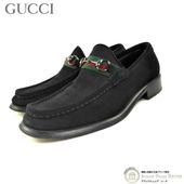 ���å� ��GUCCI�� �����꡼�饤�� �ۡ����ӥå� �������� �����ե��� �� ���塼�� 11002 #42 1/2E �֥�å� ��󥺡���š� 