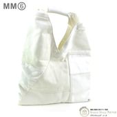 �᥾�� �ޥ른���� ��Maison Margiela��  MM6 ����ѥˡ��� ���⡼�� �ѥå���� �����Х��ߥ쥶�� �ȡ��� �Хå� S54WD0043 �ۥ磻�ȡ���š� 