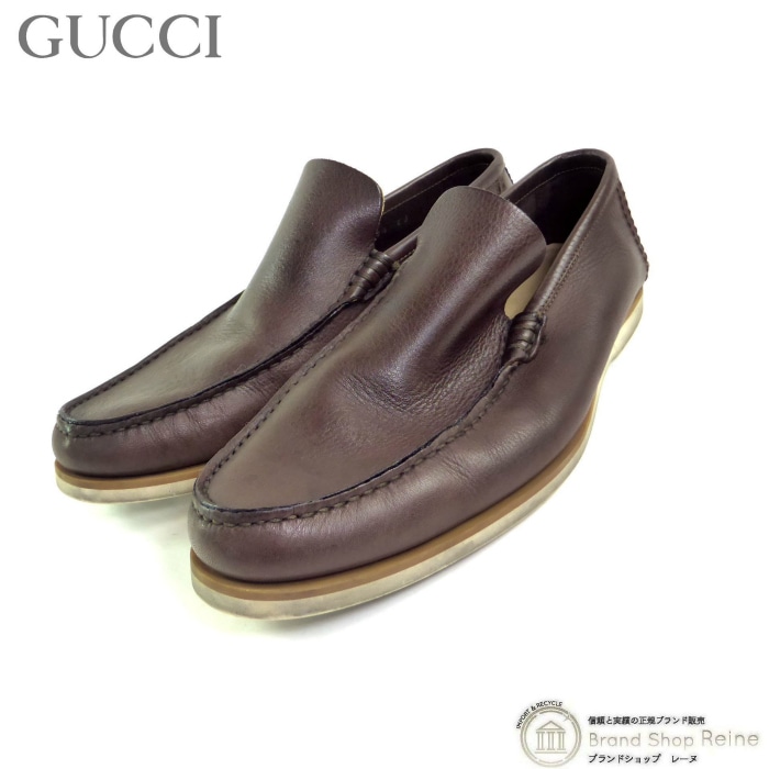 ���å� ��GUCCI�� �쥶�����塼�� ����åݥ� �� 108425 ��42 1/2 �֥饦�� ��󥺡���š� 