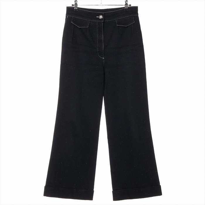 ����ͥ� ��CHANEL�� ���åȥ� �ǥ˥� �ܥȥॹ �ѥ�� 36 �֥�å� P57614 ����������š� 