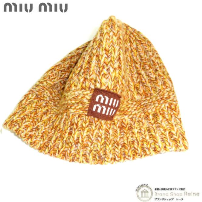 �ߥ奦�ߥ奦 ��MIUMIU�� �С����󥦡��� �˥å�˹ ˹�� S������ 5HC337 ����󥸷ϡڿ���Ʊ�͡� ���