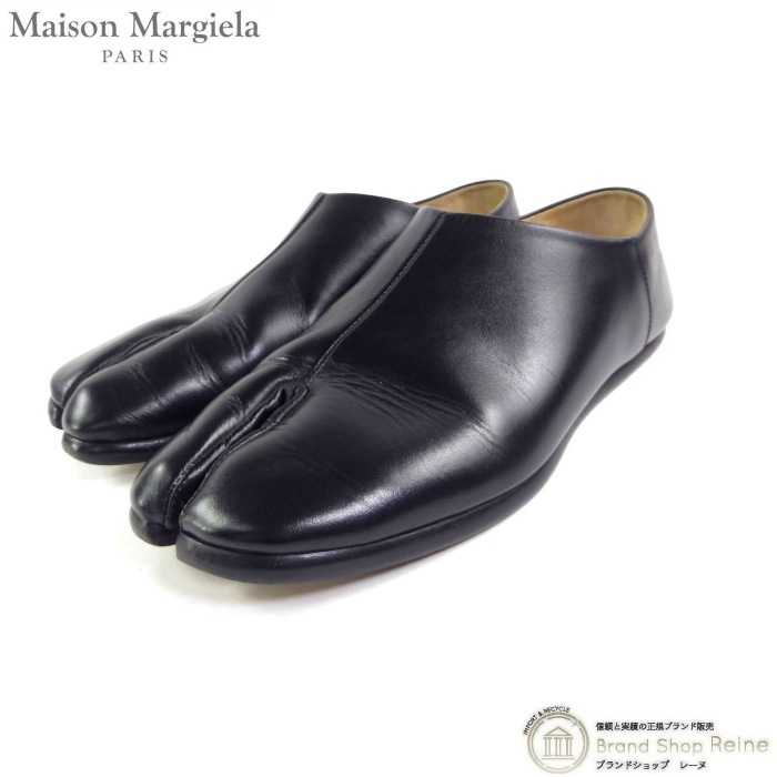 �᥾�� �ޥ른���� ��Maison Margiela�� Tabi ���� ­�� �Х֡����� �ե�åȥ��塼�� �� ���塼�� S58WR0033 �֥�å� #37����š� 