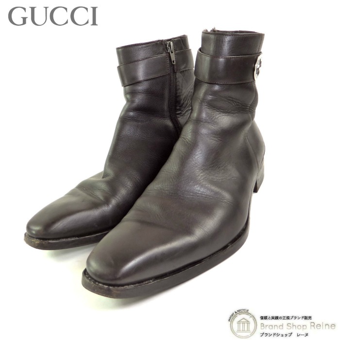 ���å� ��GUCCI�� �쥶�� ���󥿡����å��� GG �����ɥ��å� ���硼�ȥ֡��� 114415 ���塼�� �� ��41 1/2 E �������֥饦�� ��󥺡���š� 