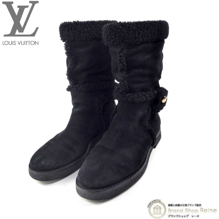 �륤�����ȥ� ��LOUIS VUITTON�� �������ɥ쥶�� �ࡼ�ȥ� ���硼�� �֡��� �� ���塼�� ��37 1/2 �֥�å�����š� 