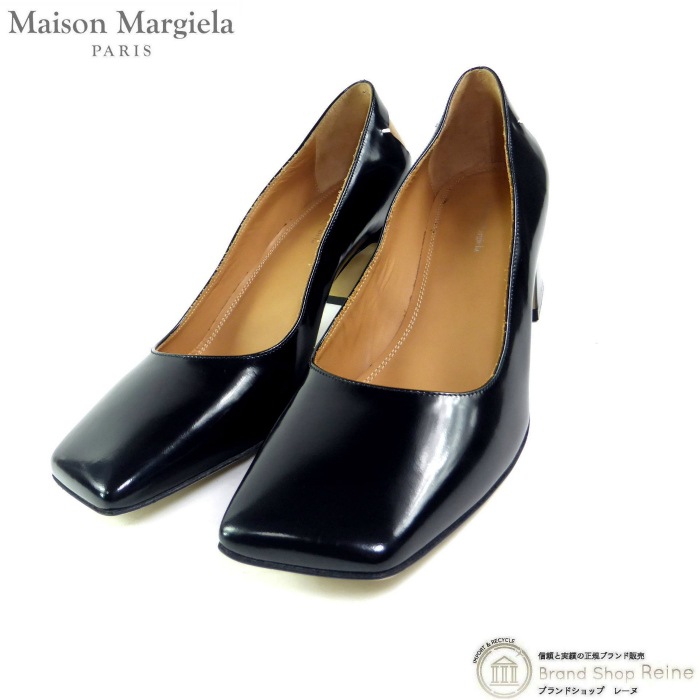 �᥾�� �ޥ른���� ��Maison Margiela�� �쥶�� ���������ȥ� �ѥ�ץ� S58WL0226 �� ���塼�� #37 1/2 �֥�å�����š� 