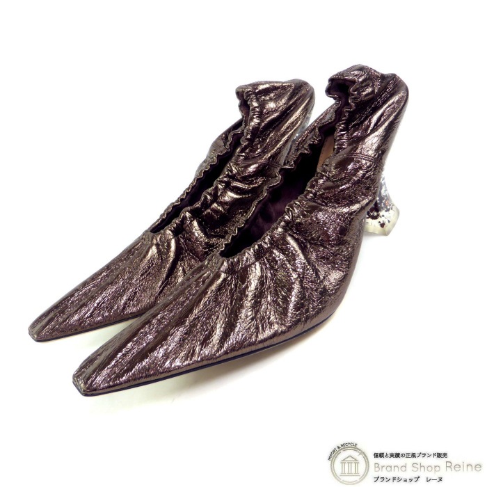 �ܥåƥ� �����ͥ� ��BOTTEGA VENETA�� �쥶�� ���㥶�� ���ꥢ�ҡ��� ���������ȥ� �ѥ�ץ� ���塼�� �� #37 1/2 �֥��󥺡ڿ���Ʊ�͡� ���